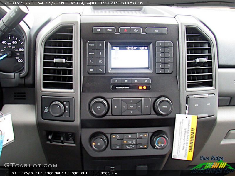 Agate Black / Medium Earth Gray 2020 Ford F250 Super Duty XL Crew Cab 4x4