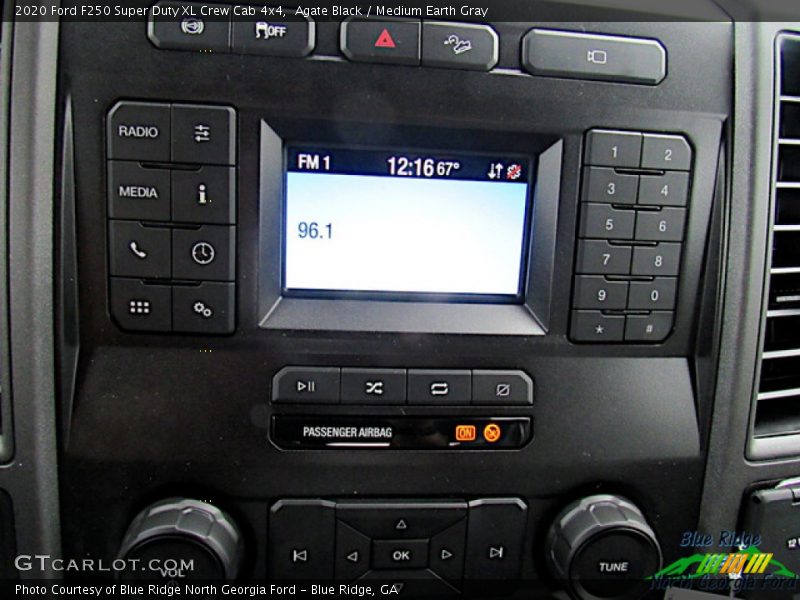 Agate Black / Medium Earth Gray 2020 Ford F250 Super Duty XL Crew Cab 4x4