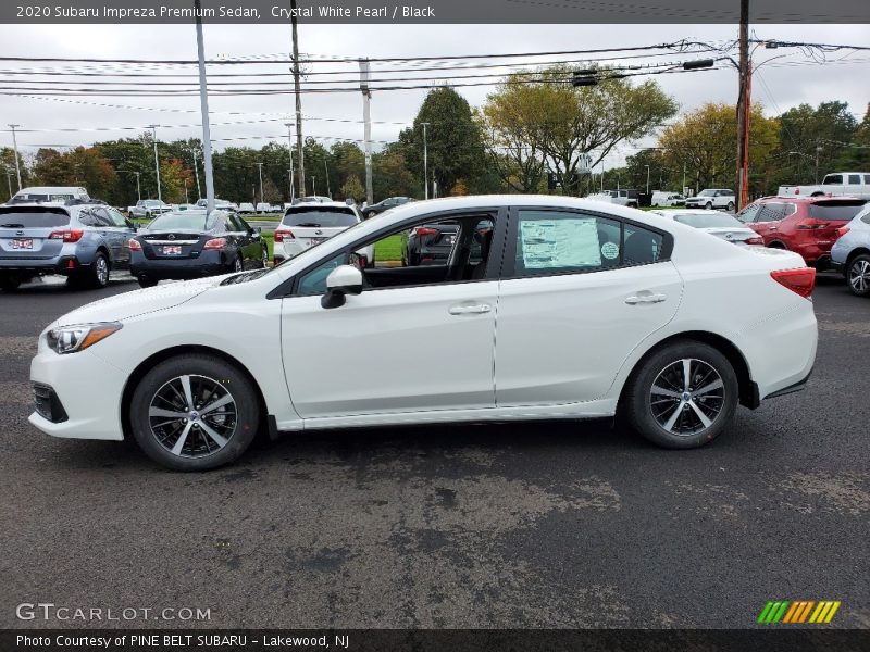 Crystal White Pearl / Black 2020 Subaru Impreza Premium Sedan
