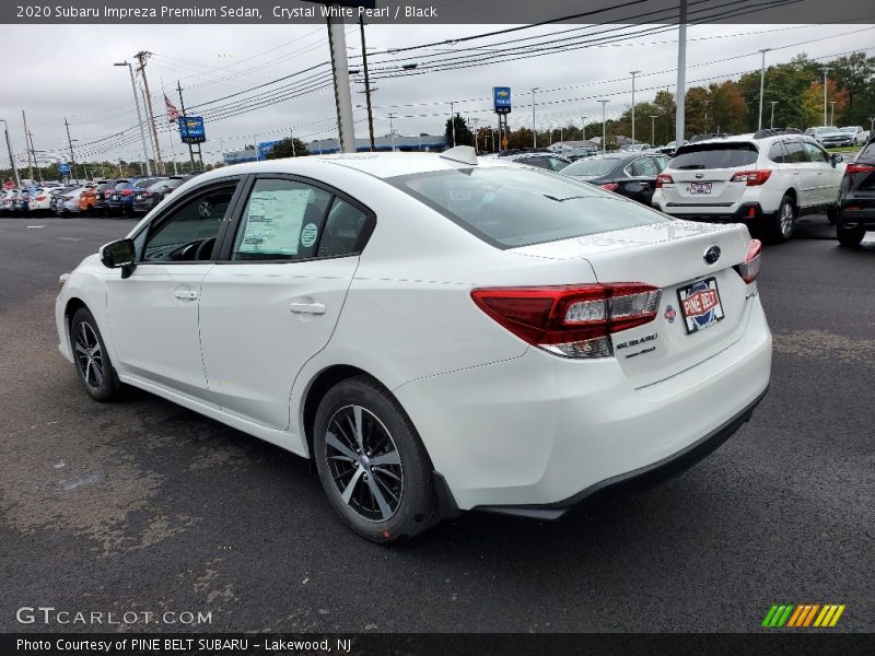 Crystal White Pearl / Black 2020 Subaru Impreza Premium Sedan