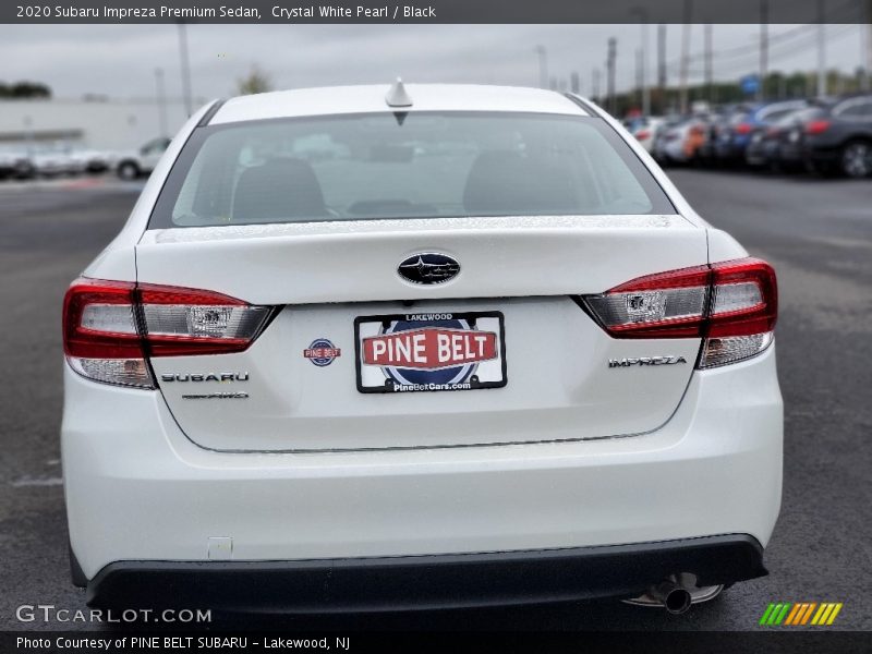 Crystal White Pearl / Black 2020 Subaru Impreza Premium Sedan