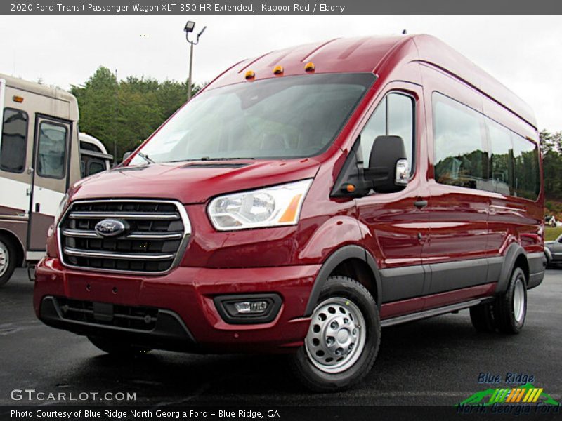 Kapoor Red / Ebony 2020 Ford Transit Passenger Wagon XLT 350 HR Extended