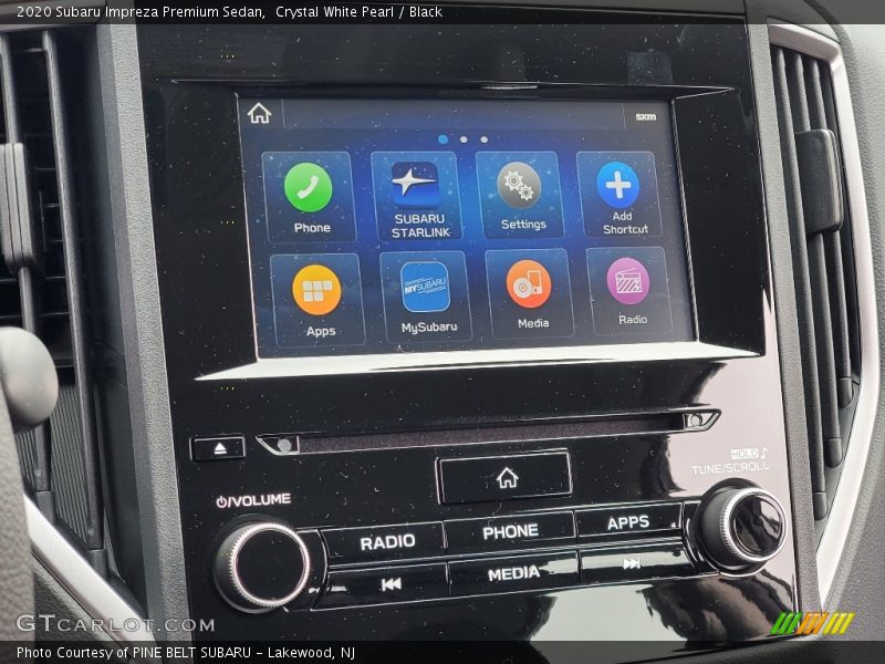 Crystal White Pearl / Black 2020 Subaru Impreza Premium Sedan