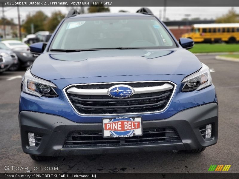 Abyss Blue Pearl / Gray 2021 Subaru Outback 2.5i Premium