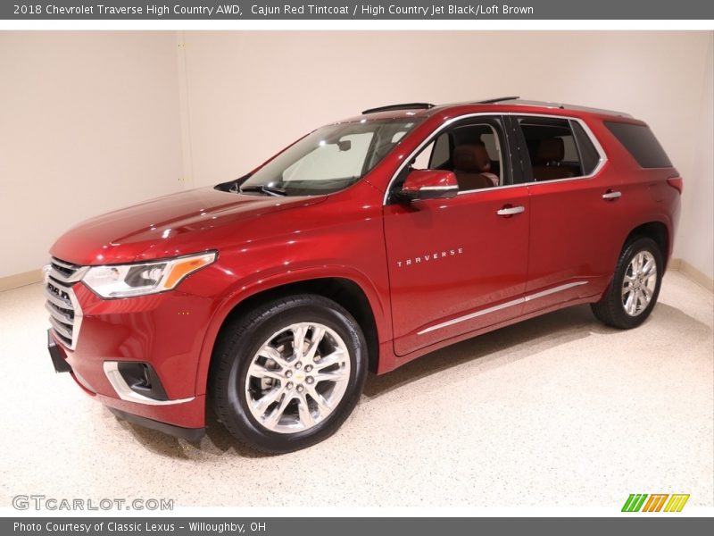 Cajun Red Tintcoat / High Country Jet Black/Loft Brown 2018 Chevrolet Traverse High Country AWD