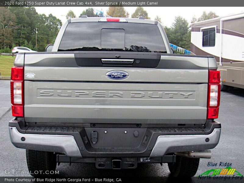 Silver Spruce / Medium Light Camel 2020 Ford F250 Super Duty Lariat Crew Cab 4x4