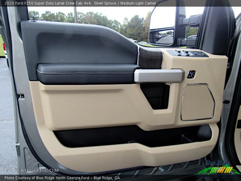 Silver Spruce / Medium Light Camel 2020 Ford F250 Super Duty Lariat Crew Cab 4x4