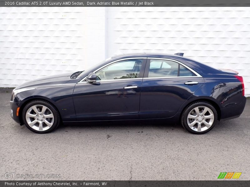  2016 ATS 2.0T Luxury AWD Sedan Dark Adriatic Blue Metallic