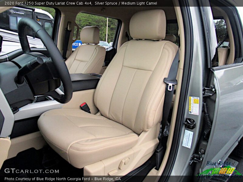 Silver Spruce / Medium Light Camel 2020 Ford F250 Super Duty Lariat Crew Cab 4x4