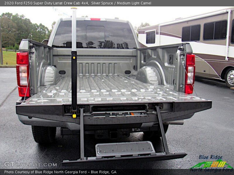 Silver Spruce / Medium Light Camel 2020 Ford F250 Super Duty Lariat Crew Cab 4x4
