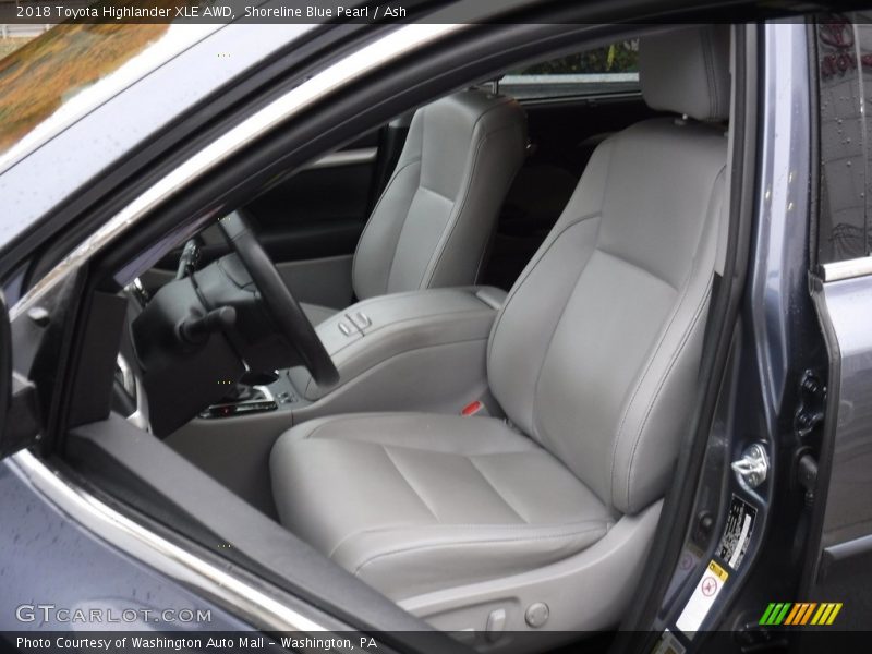 Shoreline Blue Pearl / Ash 2018 Toyota Highlander XLE AWD