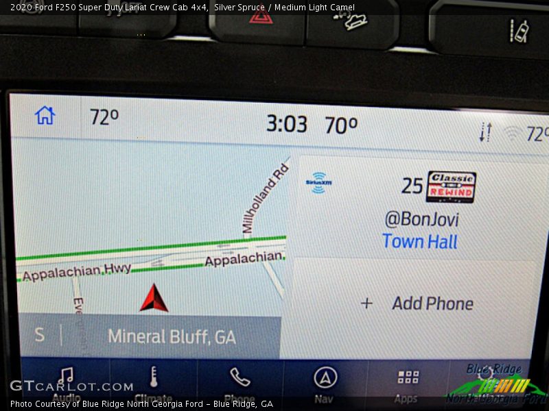 Silver Spruce / Medium Light Camel 2020 Ford F250 Super Duty Lariat Crew Cab 4x4