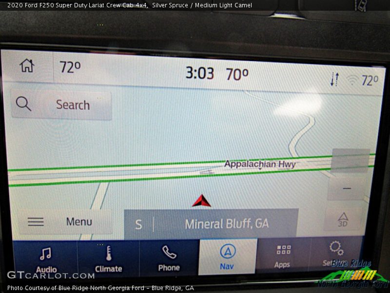 Silver Spruce / Medium Light Camel 2020 Ford F250 Super Duty Lariat Crew Cab 4x4