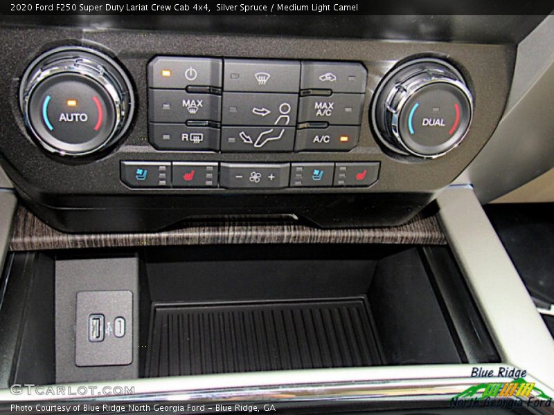 Silver Spruce / Medium Light Camel 2020 Ford F250 Super Duty Lariat Crew Cab 4x4