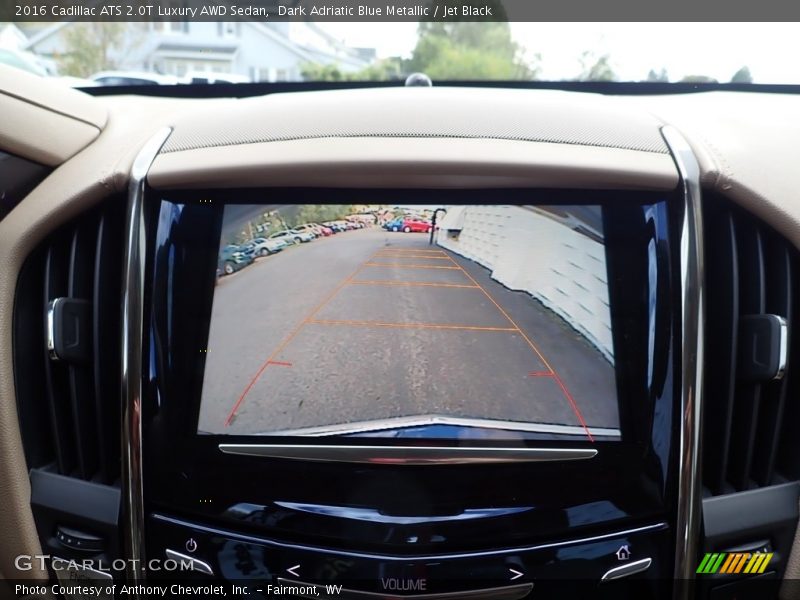 Dark Adriatic Blue Metallic / Jet Black 2016 Cadillac ATS 2.0T Luxury AWD Sedan