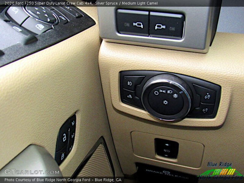 Silver Spruce / Medium Light Camel 2020 Ford F250 Super Duty Lariat Crew Cab 4x4