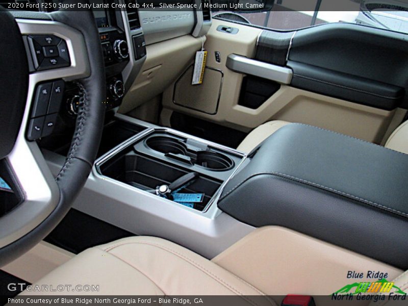 Silver Spruce / Medium Light Camel 2020 Ford F250 Super Duty Lariat Crew Cab 4x4