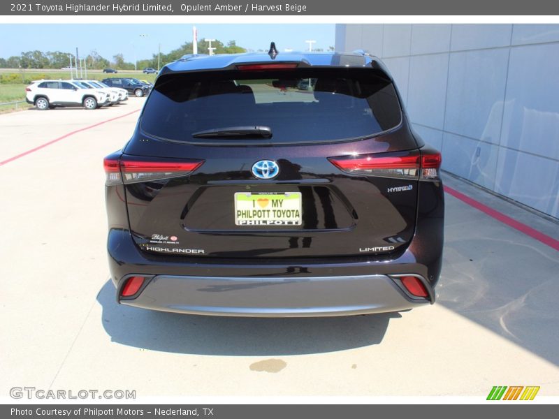 Opulent Amber / Harvest Beige 2021 Toyota Highlander Hybrid Limited