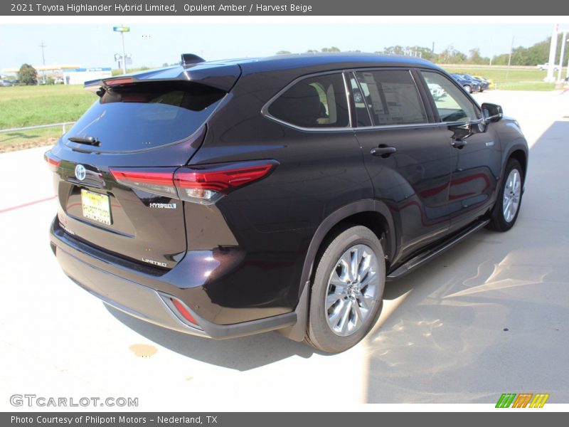 Opulent Amber / Harvest Beige 2021 Toyota Highlander Hybrid Limited