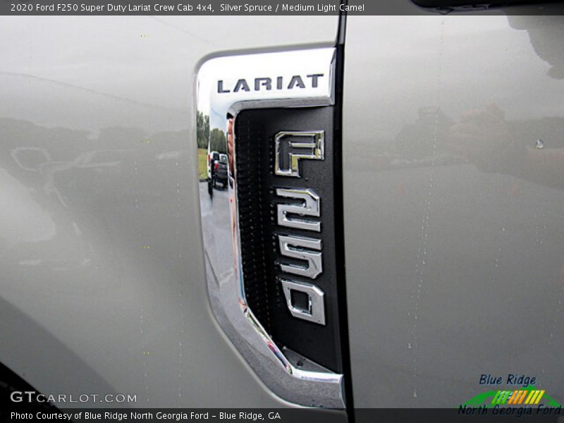 Silver Spruce / Medium Light Camel 2020 Ford F250 Super Duty Lariat Crew Cab 4x4