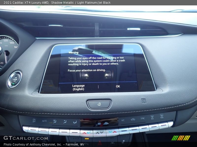 Controls of 2021 XT4 Luxury AWD