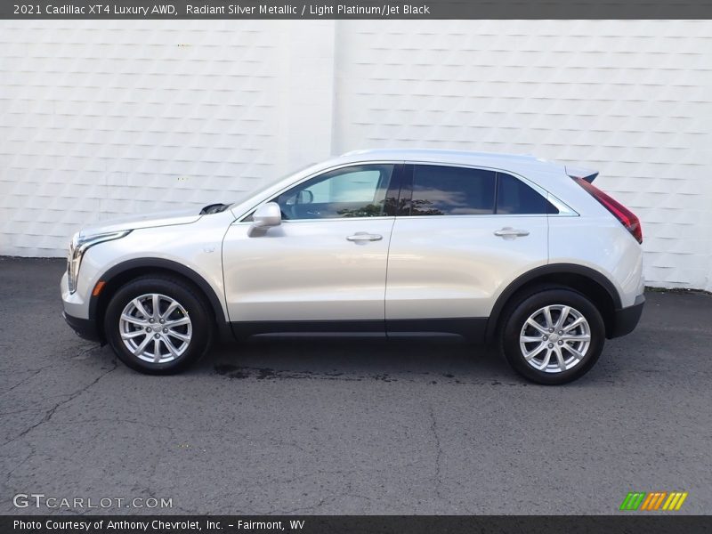 Radiant Silver Metallic / Light Platinum/Jet Black 2021 Cadillac XT4 Luxury AWD