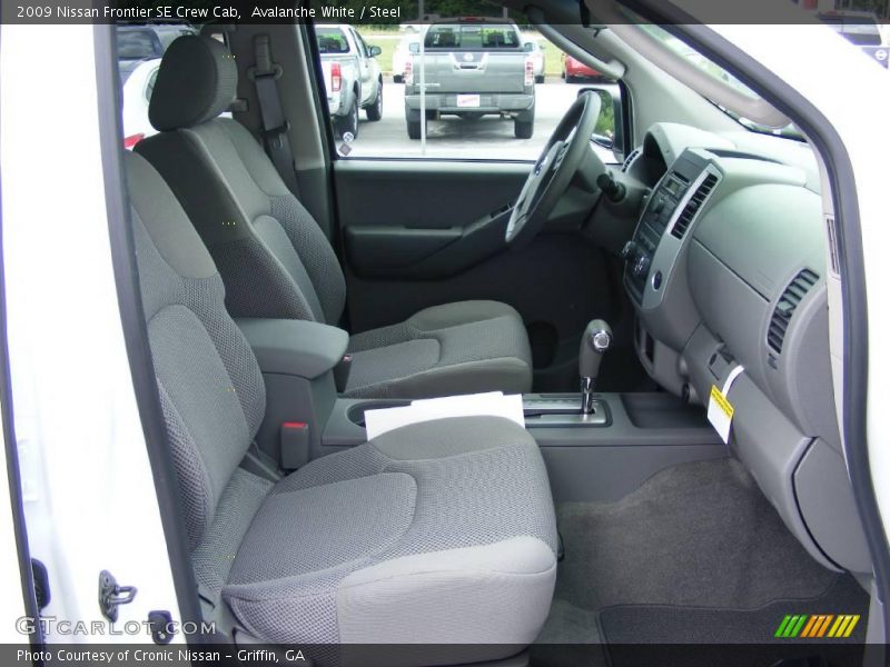 Avalanche White / Steel 2009 Nissan Frontier SE Crew Cab