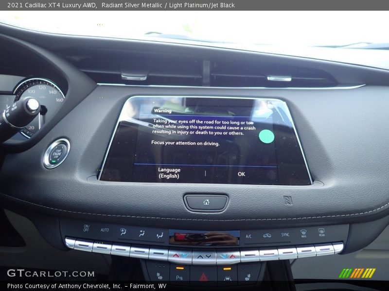 Controls of 2021 XT4 Luxury AWD