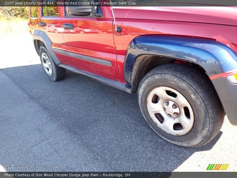 Inferno Red Crystal Pearl / Medium Slate Gray 2007 Jeep Liberty Sport 4x4