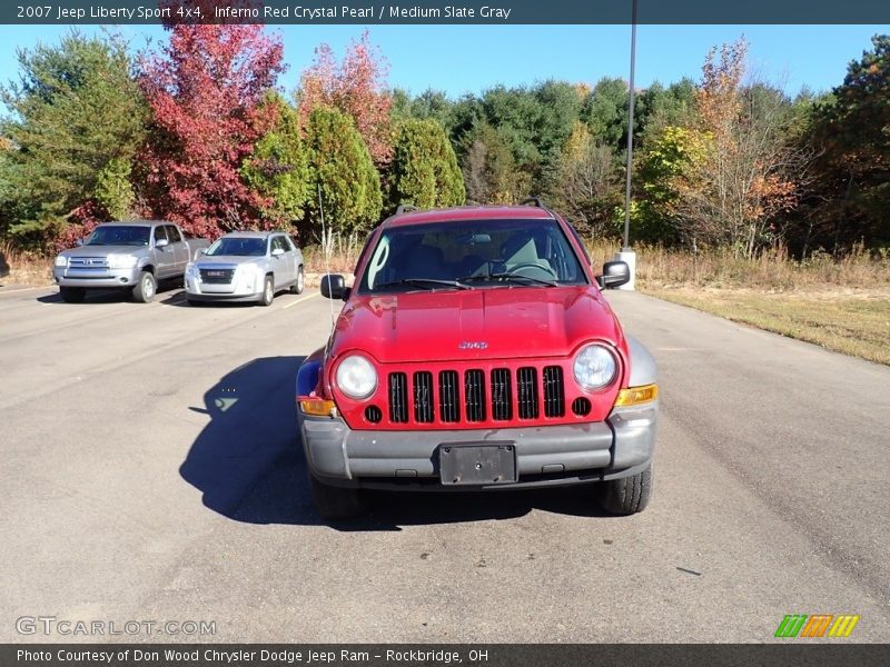 Inferno Red Crystal Pearl / Medium Slate Gray 2007 Jeep Liberty Sport 4x4