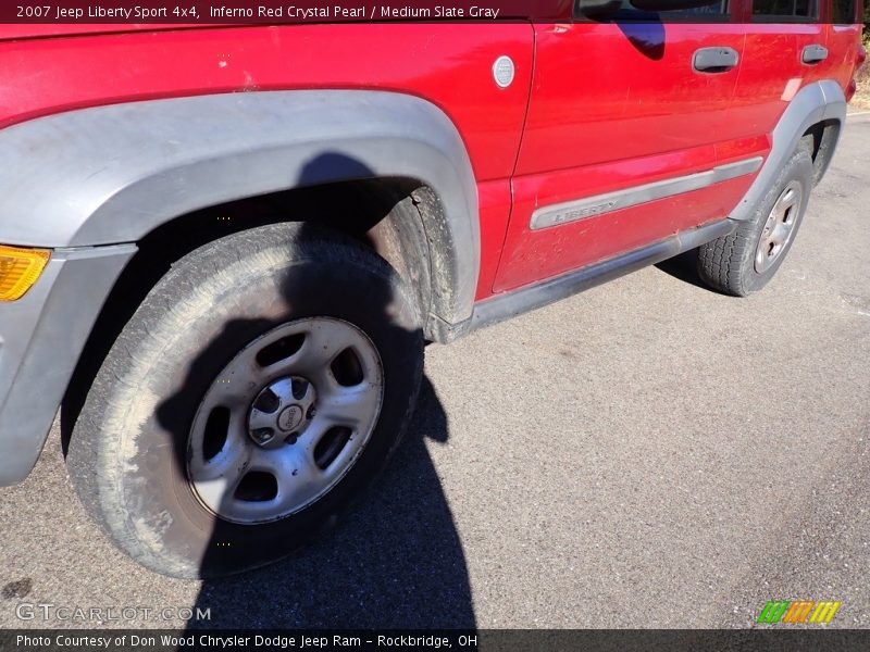 Inferno Red Crystal Pearl / Medium Slate Gray 2007 Jeep Liberty Sport 4x4
