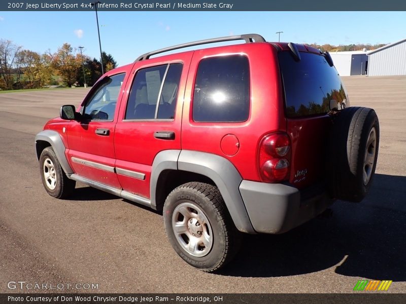 Inferno Red Crystal Pearl / Medium Slate Gray 2007 Jeep Liberty Sport 4x4
