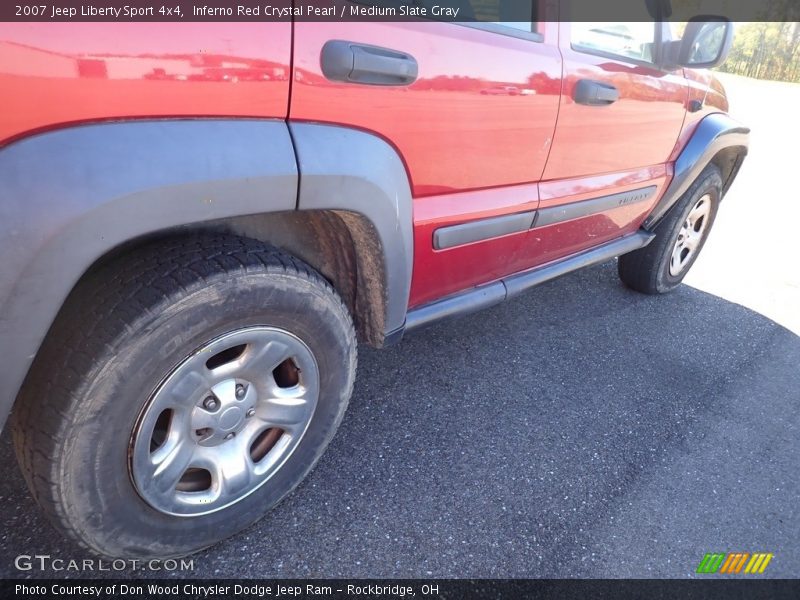 Inferno Red Crystal Pearl / Medium Slate Gray 2007 Jeep Liberty Sport 4x4
