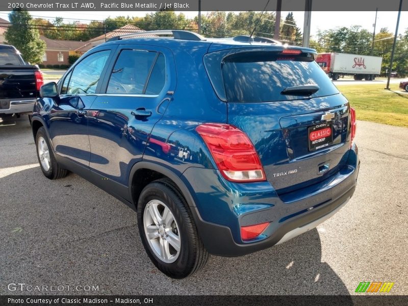 Pacific Blue Metallic / Jet Black 2020 Chevrolet Trax LT AWD