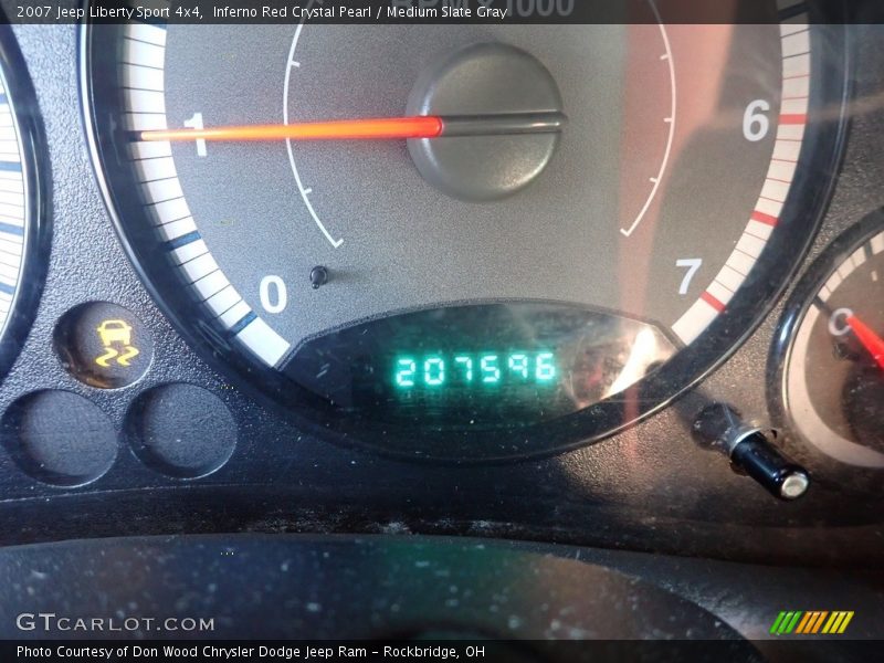 Inferno Red Crystal Pearl / Medium Slate Gray 2007 Jeep Liberty Sport 4x4