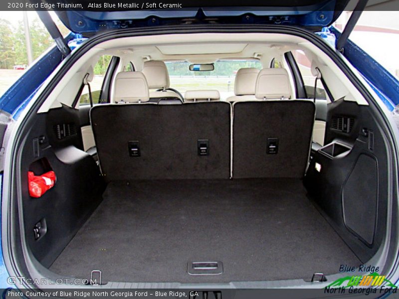 Atlas Blue Metallic / Soft Ceramic 2020 Ford Edge Titanium
