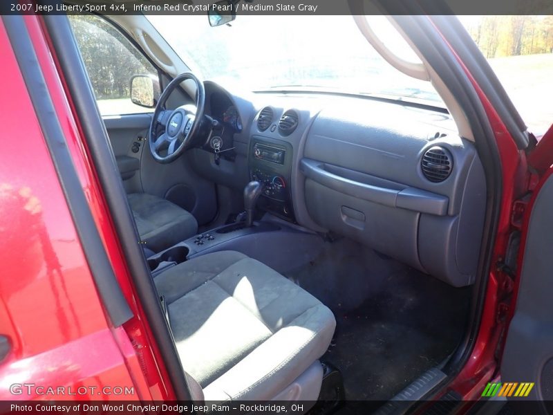 Inferno Red Crystal Pearl / Medium Slate Gray 2007 Jeep Liberty Sport 4x4