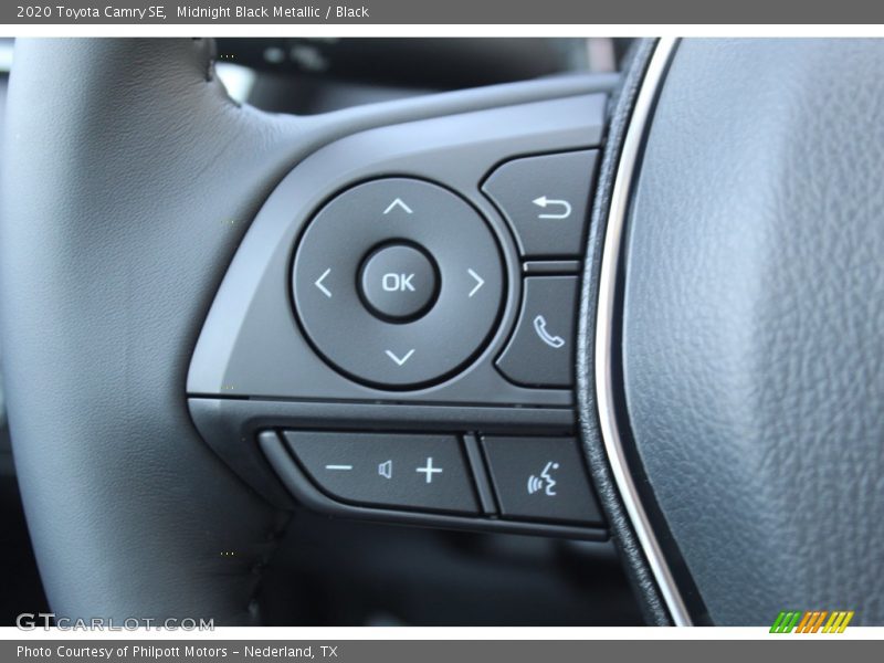 Midnight Black Metallic / Black 2020 Toyota Camry SE