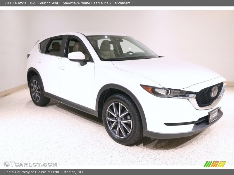 Snowflake White Pearl Mica / Parchment 2018 Mazda CX-5 Touring AWD