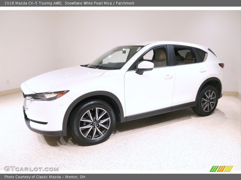 Snowflake White Pearl Mica / Parchment 2018 Mazda CX-5 Touring AWD