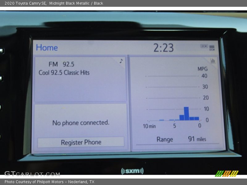 Midnight Black Metallic / Black 2020 Toyota Camry SE