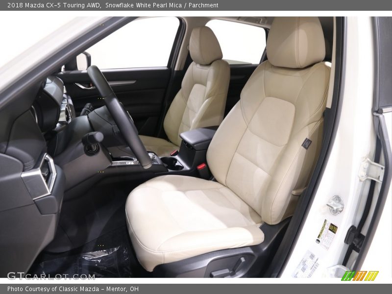 Snowflake White Pearl Mica / Parchment 2018 Mazda CX-5 Touring AWD