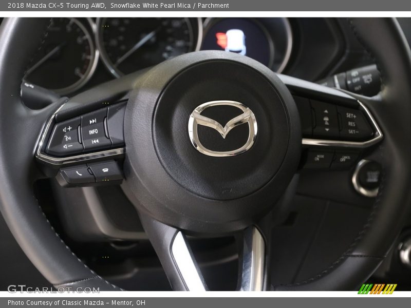 Snowflake White Pearl Mica / Parchment 2018 Mazda CX-5 Touring AWD