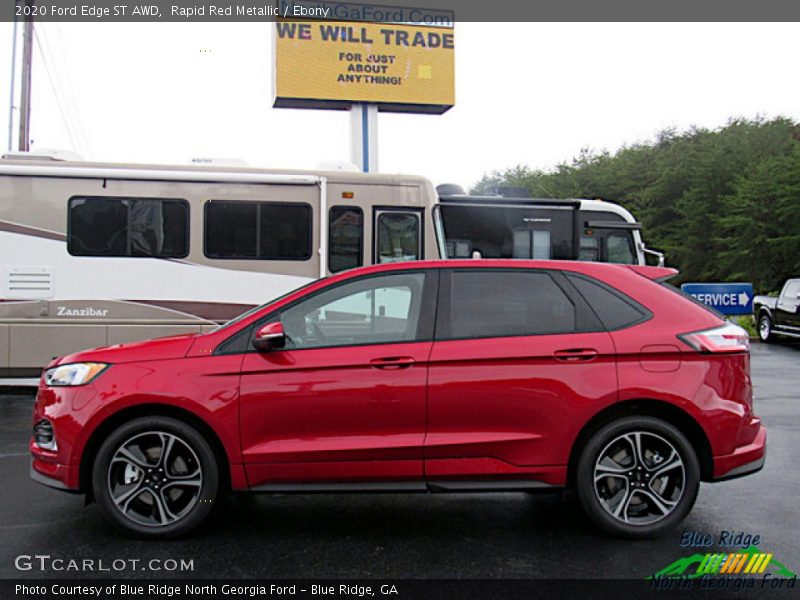 Rapid Red Metallic / Ebony 2020 Ford Edge ST AWD