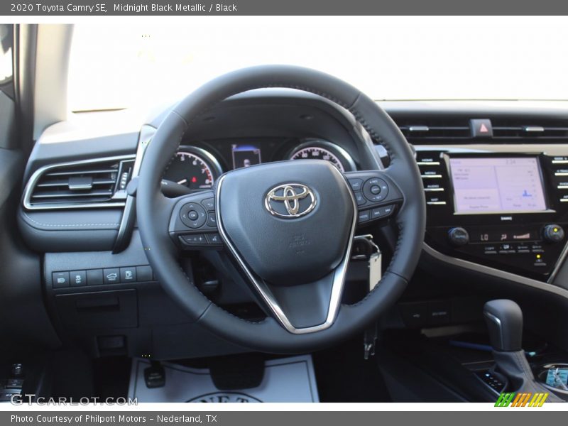 Midnight Black Metallic / Black 2020 Toyota Camry SE