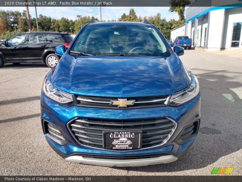 Pacific Blue Metallic / Jet Black 2020 Chevrolet Trax LT AWD