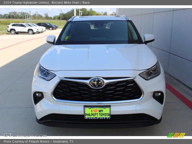 Blizzard White Pearl / Black 2020 Toyota Highlander Limited