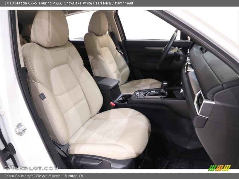 Snowflake White Pearl Mica / Parchment 2018 Mazda CX-5 Touring AWD
