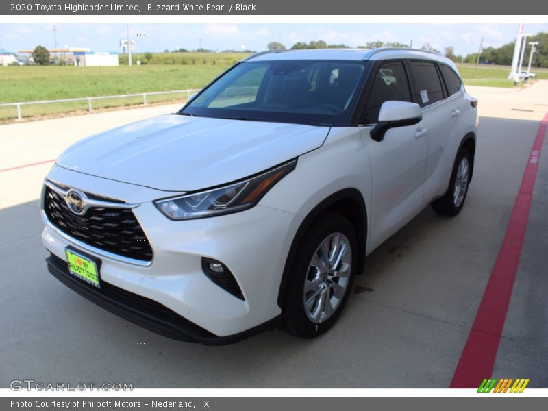 Blizzard White Pearl / Black 2020 Toyota Highlander Limited