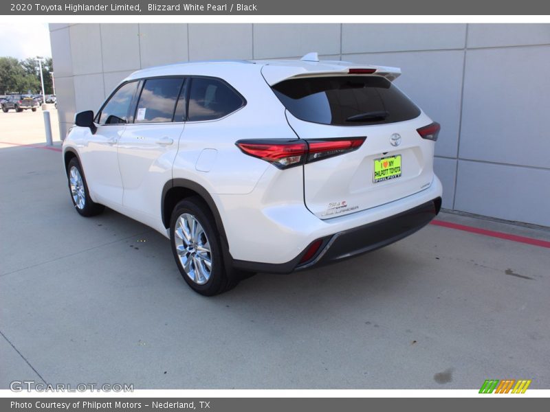 Blizzard White Pearl / Black 2020 Toyota Highlander Limited